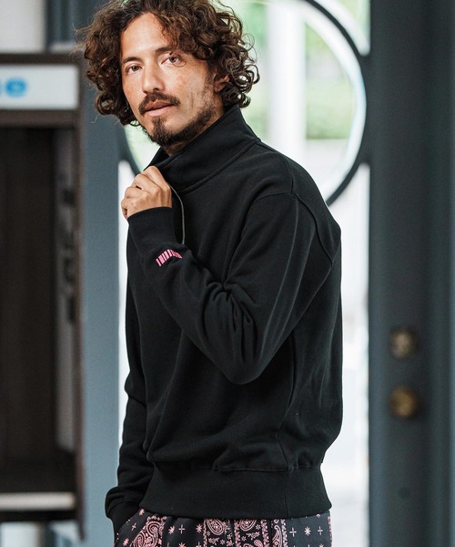 msw1752-Half Zip Sweat Pullover ハーフジップスウェットプルオーバー