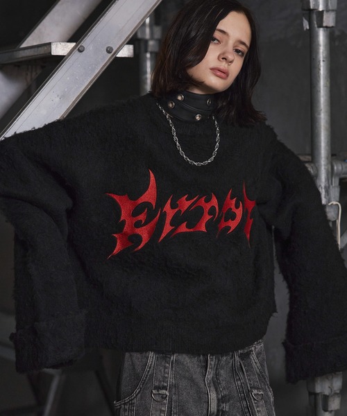 ラ*ル様 BRIEFING ブラック フード付きセーター ニットセーター フラッグロゴ ブラック | ゴルフ | ニューエラ