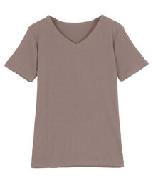 [ S M L ] 選べるタイプ 前身二重細リブ半袖Tシャツ
