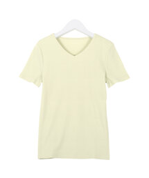 [ S M L ] 選べるタイプ 前身二重細リブ半袖Tシャツ
