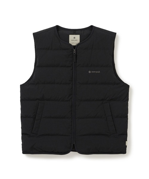 Snow Peak（スノーピーク）の「SnowPeak / Land Lightweight Down Vest ランドライトウェイトダウンベスト 海外限定（ダウンベスト・メンズ・ブラック/カーキ/ライトベージュ/ダークネイビー・M/L/XL/2XL）」の20枚目の写真