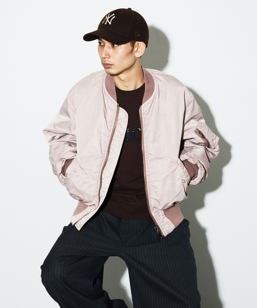 JOURNAL STANDARD(ジャーナルスタンダード)の「オーバー フィット ボンバー ブルゾン(その他アウター・メンズ・グレー/ブラック/ピンク・MEDIUM/LARGE)」の11枚目の写真