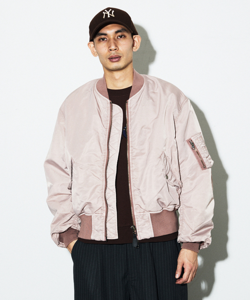 JOURNAL STANDARD(ジャーナルスタンダード)の「オーバー フィット ボンバー ブルゾン(その他アウター・メンズ・グレー/ブラック/ピンク・MEDIUM/LARGE)」の14枚目の写真