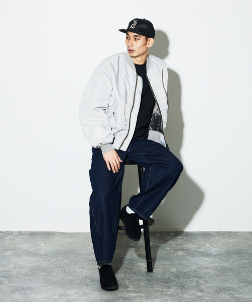 JOURNAL STANDARD(ジャーナルスタンダード)の「オーバー フィット ボンバー ブルゾン(その他アウター・メンズ・グレー/ブラック/ピンク・MEDIUM/LARGE)」の19枚目の写真