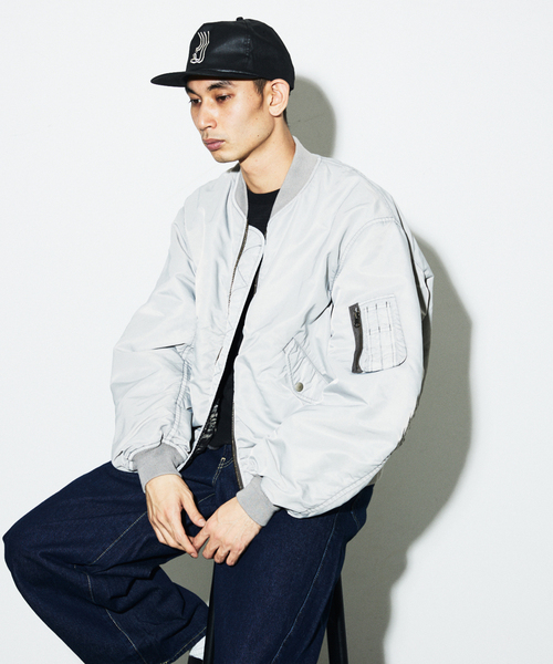 JOURNAL STANDARD(ジャーナルスタンダード)の「オーバー フィット ボンバー ブルゾン(その他アウター・メンズ・グレー/ブラック/ピンク・MEDIUM/LARGE)」の20枚目の写真