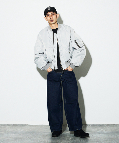 JOURNAL STANDARD(ジャーナルスタンダード)の「オーバー フィット ボンバー ブルゾン(その他アウター・メンズ・グレー/ブラック/ピンク・MEDIUM/LARGE)」の21枚目の写真