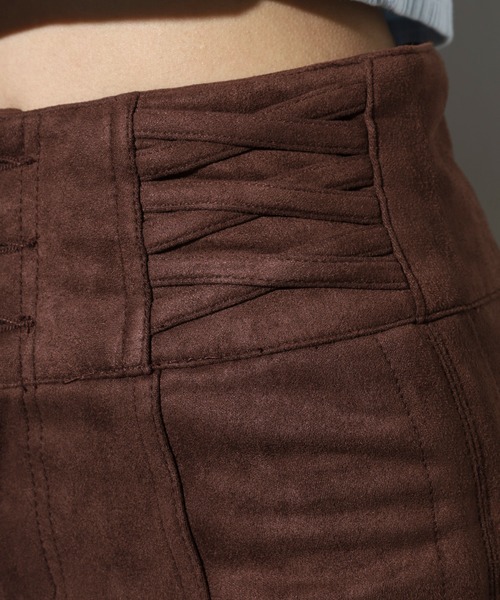 .WORKS(ドットワークス)の「.works スェードショートパンツ(その他パンツ・レディース・カーキ/ブラック/ダークブラウン・61/64)」の21枚目の写真