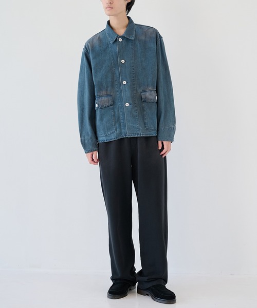F-LAGSTUF-F(フラグスタフ)の「【F-LAGSTUF-F/フラグスタフ】DENIM C-A JACKET(デニムジャケット・メンズ・ブラック/インディゴブルー・L/M)」の3枚目の写真