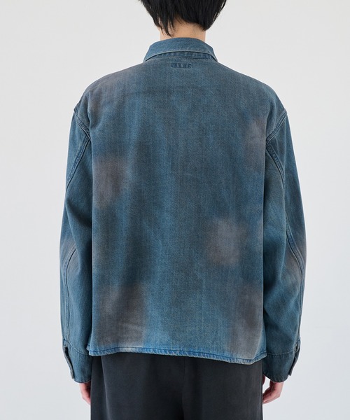F-LAGSTUF-F(フラグスタフ)の「【F-LAGSTUF-F/フラグスタフ】DENIM C-A JACKET(デニムジャケット・メンズ・ブラック/インディゴブルー・L/M)」の6枚目の写真