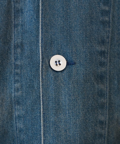 F-LAGSTUF-F(フラグスタフ)の「【F-LAGSTUF-F/フラグスタフ】DENIM C-A JACKET(デニムジャケット・メンズ・ブラック/インディゴブルー・L/M)」の9枚目の写真