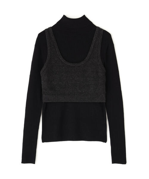 NATURAL BEAUTY BASIC(ナチュラルビューティーベーシック)の「◇【BLANC】ビスチェレイヤードニット(ニット/セーター・レディース・レッド/ブラック系その他・FREE)」の12枚目の写真