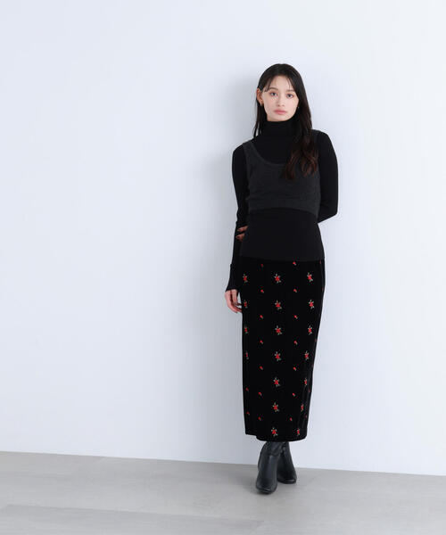 NATURAL BEAUTY BASIC(ナチュラルビューティーベーシック)の「◇【BLANC】ビスチェレイヤードニット(ニット/セーター・レディース・レッド/ブラック系その他・FREE)」の15枚目の写真