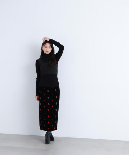 NATURAL BEAUTY BASIC(ナチュラルビューティーベーシック)の「◇【BLANC】ビスチェレイヤードニット(ニット/セーター・レディース・レッド/ブラック系その他・FREE)」の17枚目の写真