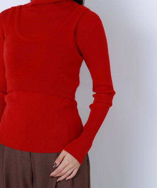 セール】◇【BLANC】ビスチェレイヤードニット（ニット/セーター