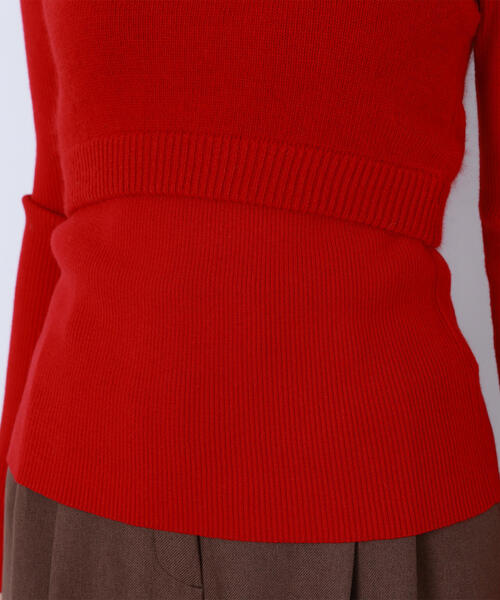 NATURAL BEAUTY BASIC(ナチュラルビューティーベーシック)の「◇【BLANC】ビスチェレイヤードニット(ニット/セーター・レディース・レッド/ブラック系その他・FREE)」の11枚目の写真