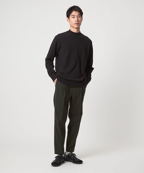green label relaxing（グリーンレーベルリラクシング）の「【WEB限定】JUST fit コーデュロイ 1プリーツ イージースラックス パンツ -ストレッチ-（その他パンツ・メンズ・ダークブラウン/オリーブ/ダークグレー・S/M/L/XL/XS/XXL）」の10枚目の写真