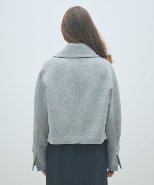 MACPHEE（マカフィー）の「メルトンビーバー ショートコート（その他アウター・レディース・ライトグレー/ネイビー・36）」の6枚目の写真