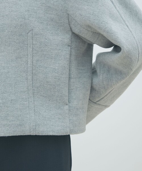 MACPHEE（マカフィー）の「メルトンビーバー ショートコート（その他アウター・レディース・ライトグレー/ネイビー・36）」の12枚目の写真