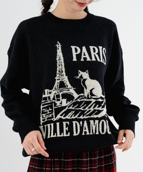 refinedworks（リファインドワークス）の「【refinedworks】スウェット ライクな ニット プルオーバー！（ニット/セーター・レディース・グレー/ブラック/ベージュ・FREE）」の14枚目の写真