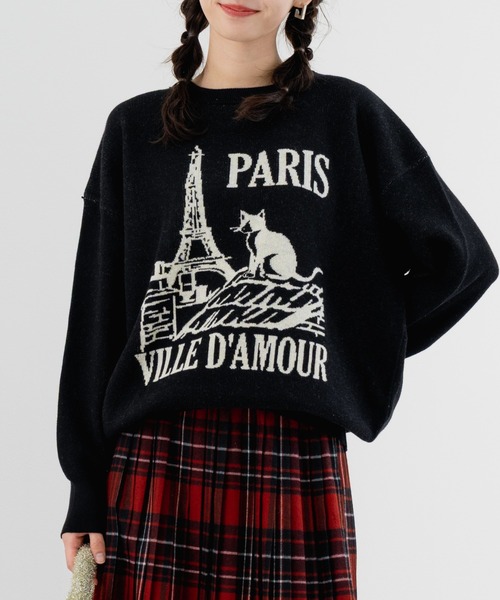 refinedworks（リファインドワークス）の「【refinedworks】スウェット ライクな ニット プルオーバー！（ニット/セーター・レディース・グレー/ブラック/ベージュ・FREE）」の19枚目の写真