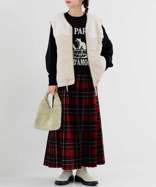 refinedworks（リファインドワークス）の「【refinedworks】スウェット ライクな ニット プルオーバー！（ニット/セーター・レディース・グレー/ブラック/ベージュ・FREE）」の15枚目の写真