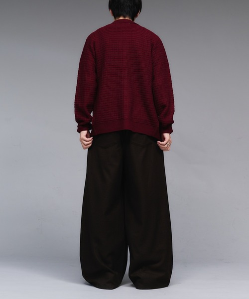 セール】Wool Like 2-Tuck Wide Slacks / ウールライク2タックワイド