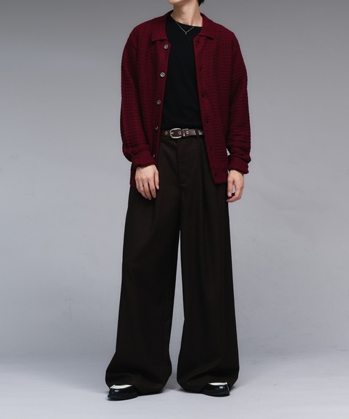Wool Like 2-Tuck Wide Slacks / ウールライク2タックワイドスラックス