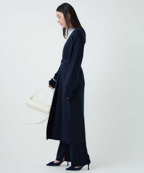 Chaos（カオス）の「Chaos(カオス)/ ◇金子綾さんYouTube紹介◇ シエラウールロングカーディガン（カーディガン/ボレロ・レディース・ブラウン系その他/ネイビー/チャコール・FREE）」の12枚目の写真