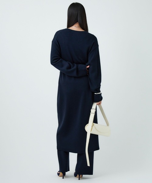 Chaos（カオス）の「Chaos(カオス)/ ◇金子綾さんYouTube紹介◇ シエラウールロングカーディガン（カーディガン/ボレロ・レディース・ブラウン系その他/ネイビー/チャコール・FREE）」の13枚目の写真