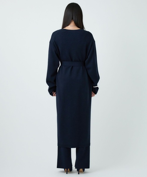 Chaos（カオス）の「Chaos(カオス)/ ◇金子綾さんYouTube紹介◇ シエラウールロングカーディガン（カーディガン/ボレロ・レディース・ブラウン系その他/ネイビー/チャコール・FREE）」の16枚目の写真