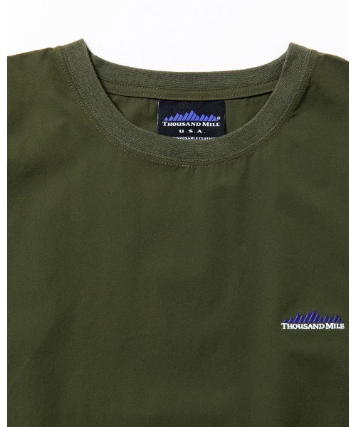 THOUSAND MILE（サウザンドマイル）の「[L's]FRENCH SLEEVE SHIRT & LONG PANTS SET NY/PU/フレンチスリーブシャツ＆ロングパンツセット【撥水,４WAYストレッチ, UVカット,セットアップ】（セットアップ・レディース・チャコールグレー/ブラック/カーキ/オリーブ/ネイビー/レンガ・FREE）」の22枚目の写真