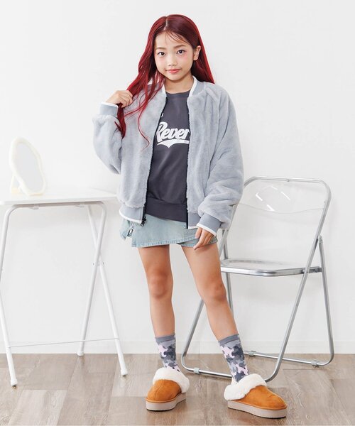 algy（アルジー）の「リバーシブルブルゾン（ブルゾン・キッズ・ピンク/ブラック/カーキ・XX-SMALL/X-SMALL/SMALL/MEDIUM）」の6枚目の写真