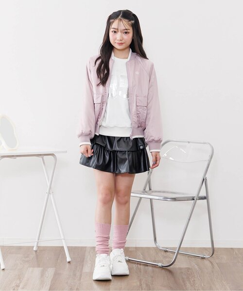 algy（アルジー）の「リバーシブルブルゾン（ブルゾン・キッズ・ピンク/ブラック/カーキ・XX-SMALL/X-SMALL/SMALL/MEDIUM）」の14枚目の写真