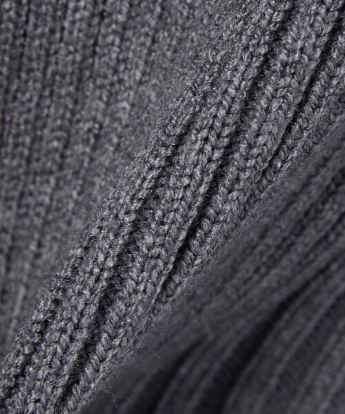 INGNI（イング）の「リブペプラムニットカーディガン（カーディガン/ボレロ・レディース・ボルドー/アイボリー/ブラック/チャコールグレー・M）」の7枚目の写真