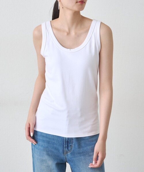 LOUNGEDRESS（ラウンジドレス）の「ベーシックタンク（タンクトップ・レディース・ブラック/オフホワイト・FREE）」の8枚目の写真