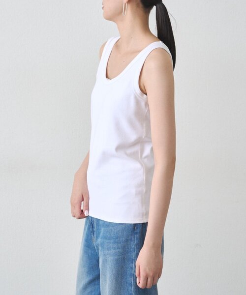 LOUNGEDRESS（ラウンジドレス）の「ベーシックタンク（タンクトップ・レディース・ブラック/オフホワイト・FREE）」の9枚目の写真