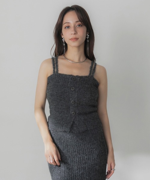 ヘアリーニットビスチェ（キャミソール）｜Elishe（エリシェ）の