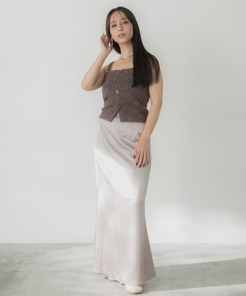 ヘアリーニットビスチェ（キャミソール）｜Elishe（エリシェ）の