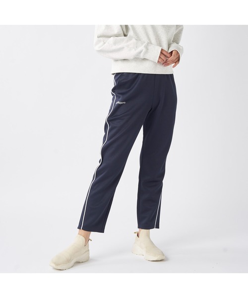Kappa(カッパ)の「Kappa カッパ ブリスターメッシュ ライン入り ジャージ ロングパンツ(その他パンツ・レディース・ネイビー/ブラック・L/LL/M)」の1枚目の写真