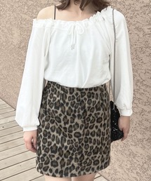 オーガンジーフリルレイヤードスウェット（スウェット）｜Fit more