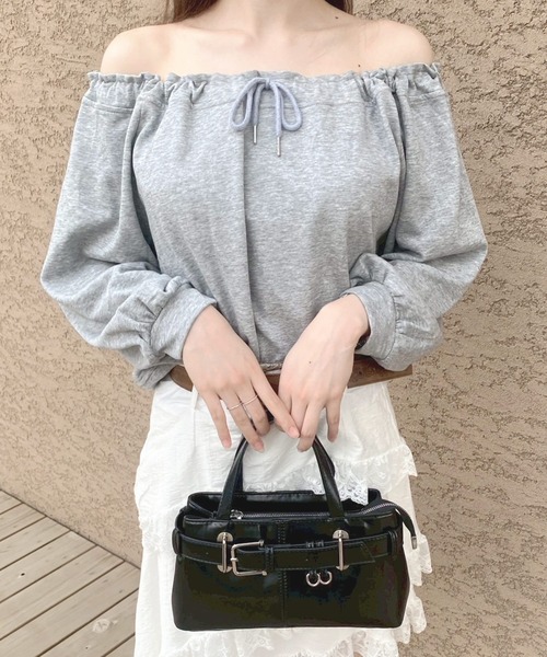 frunco(フランコ)の「ドローコードトレーナー(スウェット・レディース・グレー/ホワイト・FREE)」の12枚目の写真