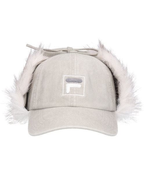 FILA（フィラ）の「FILA（フィラ）TWILL EARFLAP 6P CAP/フェイクファーイヤーフラップ フライトキャップ メンズ レディース ユニセックス（キャップ・レディース・ピンク/ベージュ/ブラック・FREE）」の11枚目の写真