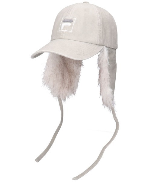 FILA（フィラ）の「FILA（フィラ）TWILL EARFLAP 6P CAP/フェイクファーイヤーフラップ フライトキャップ メンズ レディース ユニセックス（キャップ・レディース・ピンク/ベージュ/ブラック・FREE）」の7枚目の写真