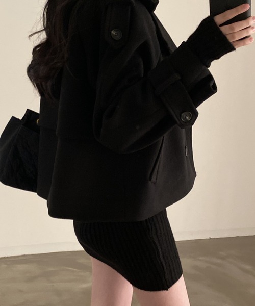 セール】YUGA_YGMC Double-button short coat（テーラードジャケット