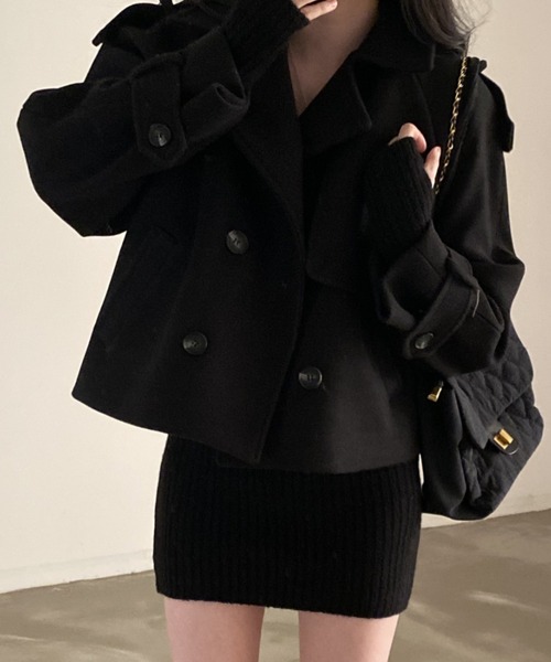 セール】YUGA_YGMC Double-button short coat（テーラードジャケット