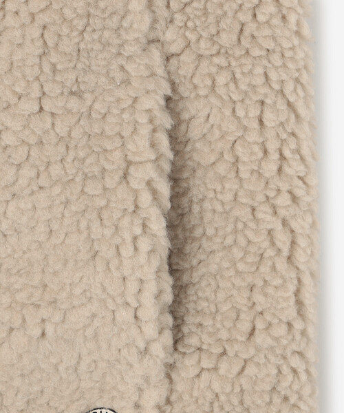 ORCIVAL（オーシバル）の「ORCIVAL | ボアフリース ノーカラーベスト WOMEN（その他アウター・レディース・チャコール/ベージュ・1）」の7枚目の写真