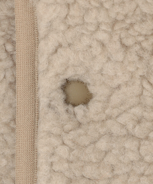 ORCIVAL（オーシバル）の「ORCIVAL | ボアフリース ノーカラーベスト WOMEN（その他アウター・レディース・チャコール/ベージュ・1）」の10枚目の写真