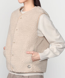 ORCIVAL | ORCIVAL | ボアフリース ノーカラーベスト WOMEN(その他アウター)