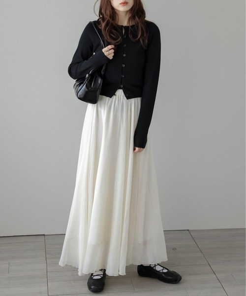 La-gemme（ラジェム）の「前後2wayプルオーバーカーディガン（カーディガン/ボレロ・レディース・モカ/ブラック/アイボリー/グレー・フリー）」の13枚目の写真