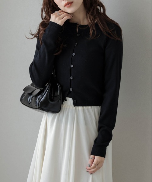 La-gemme（ラジェム）の「前後2wayプルオーバーカーディガン（カーディガン/ボレロ・レディース・モカ/ブラック/アイボリー/グレー・フリー）」の17枚目の写真